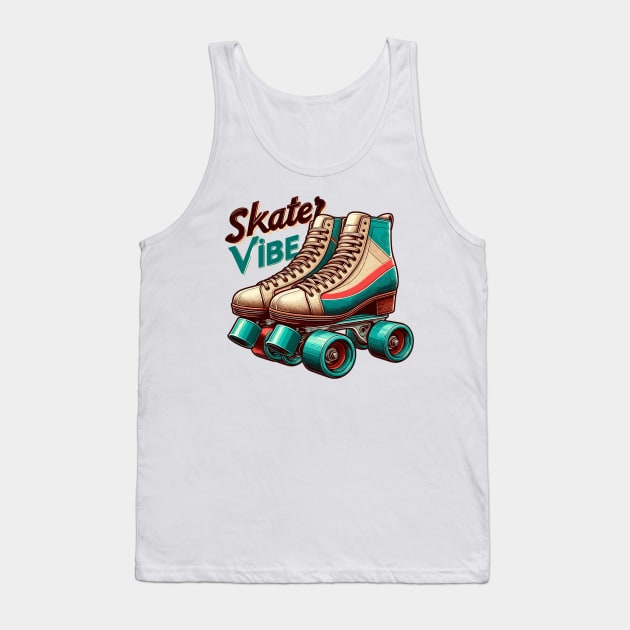 Roller Skates Tank Top by Vehicles-Art